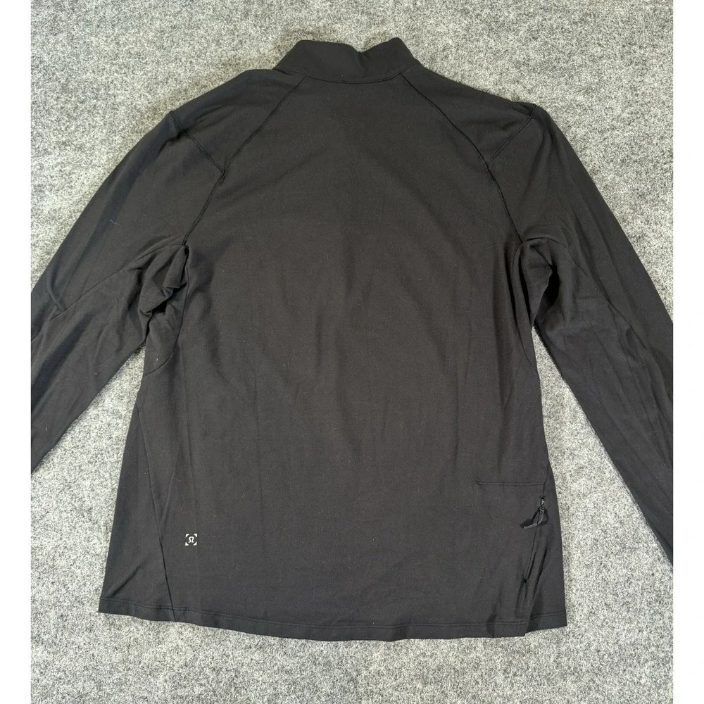 Lululemon Surge Warm 1/2 Zip Mens Large Black Running Training Pullover